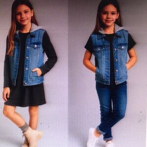 Kids Blue Denim Vest
